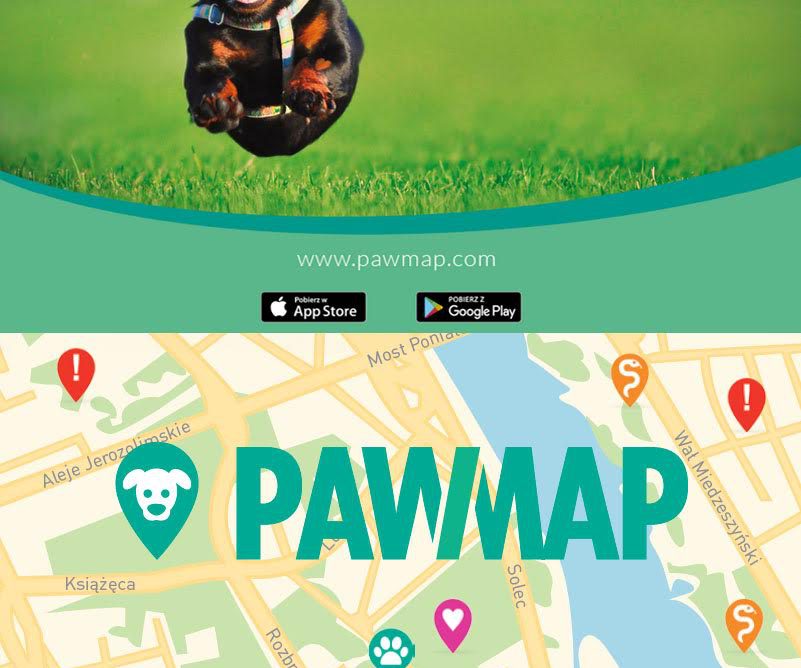 PAWMAP to bezpłatna aplikacja dla opiekunów psów